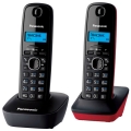 радиотелефон DECT Panasonic KX-TG1612RU grey&amp;red