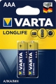 батарейки (2 шт.) Varta LR03/AAA LONGLIFE-2BL 