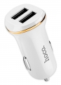 автомобильное зарядное устройство Hoco Z1 2USB 2.1A white