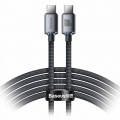 кабель передачи данных Baseus Crystal Shine Series Fast Charg Cable Type-C to Type-C 100W 2m black