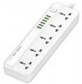 сетевой фильтр LDNIO SC5614 6USB*5 розеток 2м white