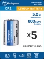 батарейки Westinghouse CR2 5шт. 