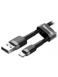 кабель передачи данных Baseus Cafule Cable USB For lightning 2.4A 1m gray + black