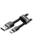 кабель передачи данных Baseus Cafule Cable USB For Type-C 2A 3m gray + black