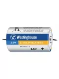 литиевая промышленная батарейка Westinghouse ER 34615Y (D) axial wires 