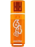 флешка USB SmartBuy Glossy series 64Gb orange