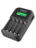 зарядное устройство для АА и ААА аккумуляторов Robiton SmartDisplay 2000 black