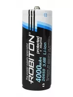 аккумулятор Robiton 26650 Li-Ion 4000 mAh, защищенный