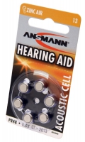 батарейки для слуховых аппаратов Ansmann ZA13/PR48-6BL