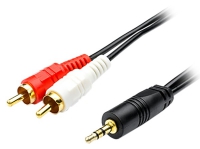 кабель межблочный ATcom 3.5mm>2xRCA 1.5m (M/M)