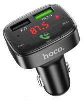 автомобильная зарядка с bluetooth FM трансмиттером Hoco E59 Promise QC3.0 car BT FM transmitter