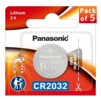 литиевая батарейка Panasonic CR2032-5BL литиевая батарейка Panasonic CR2032-5BL