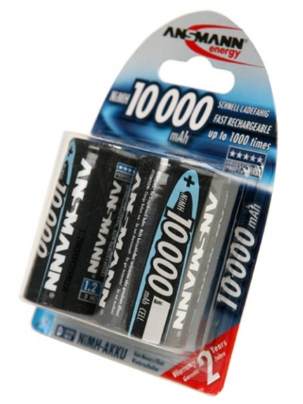 аккумулятор Ansmann 10000 mAh R20/D-2BL