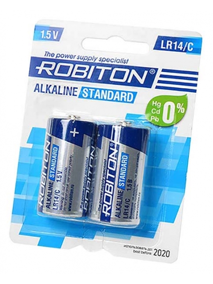 батарейки (2 шт.) Robiton STANDARD LR14/C-BL2