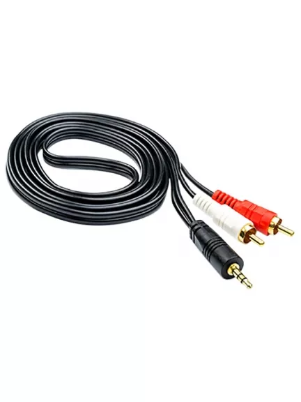 переходник ATcom 3 m jack3.5(m)->2RCA(m)
