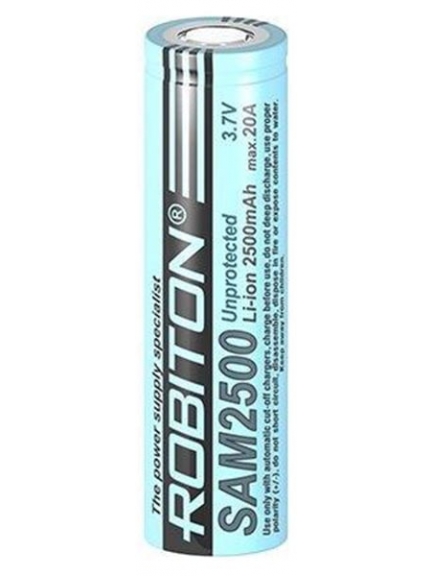 IMR аккумулятор Robiton SAM2500 20А 18650 2500mAh без защиты