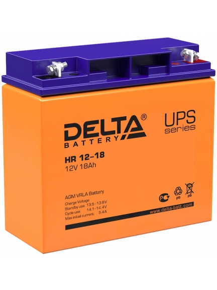аккумулятор для ИБП Delta HR 12-18