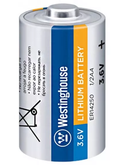 литиевая батарейка 3.6v Westinghouse ER 14250 (1/2AA)