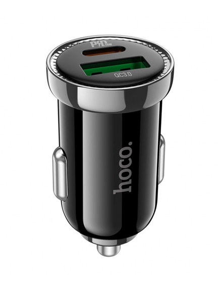 автомобильное зарядное устройство Hoco Z44 Leading PD20W+QC3.0 car charger