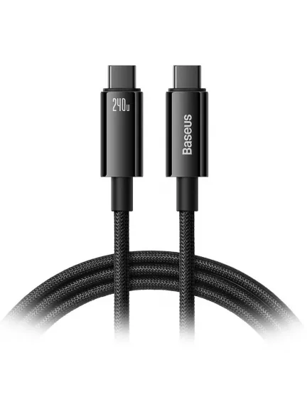 кабель для быстрой зарядки Baseus Tungsten Gold Fast Charging Data Cable Type-C to Type-C 240W 2m