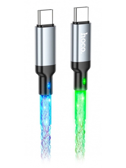 кабель для быстрой зарядки Hoco U112 Shine 60W charging data cable for Type-C to Type-C