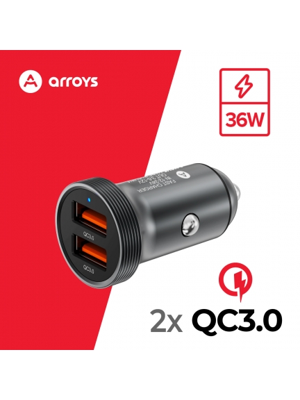 автомобильное зарядное устройство Arroys CR-3