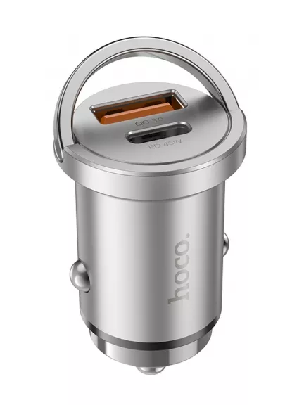 зарядка для телефона в машину Hoco NZ10 Handy PD45W+QC3.0 car charger