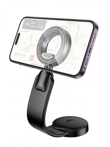 магнитный держатель MagSafe Hoco H71 Totem ring magnetic car holder (center console)