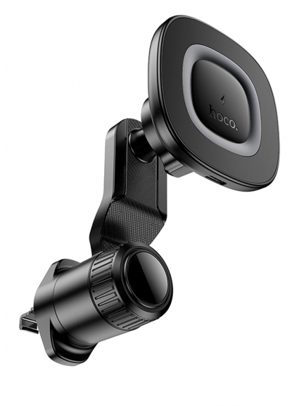 магнитный держатель с беспроводной зарядкой Qi Hoco HW30 Crown magnetic wireless charging car holder(air outlet)
