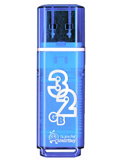 флешка USB SmartBuy Glossy series 32Gb blue