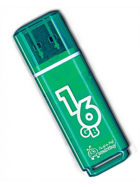 флешка USB SmartBuy Glossy series 16Gb green