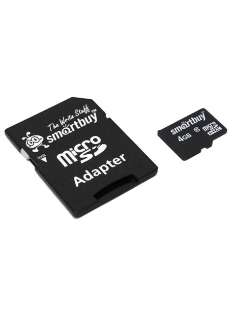 карта памяти SmartBuy 4Gb microSDHC Class 10 