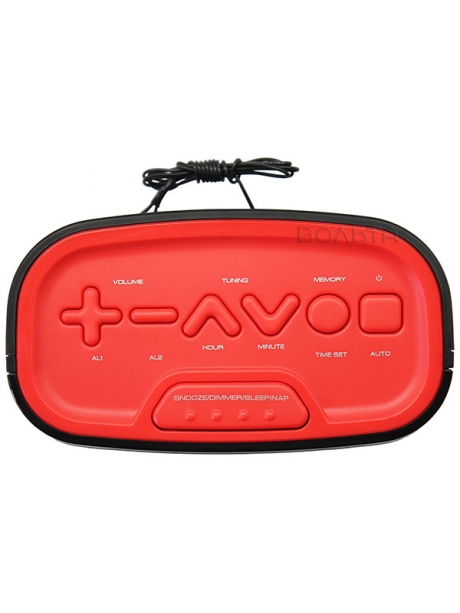 электронные часы настольные Uniel UTR-33 black/red