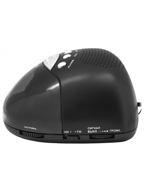 электронные часы настольные с радиоприемником Uniel UTR-21 black/white