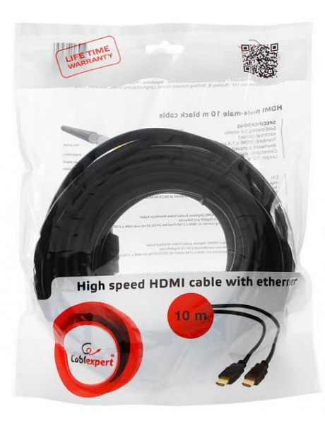 HDMI кабель Cablexpert HDMI>HDMI 10м, v2.0 black