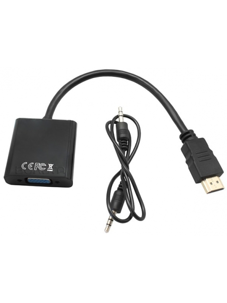 адаптер Cablexpert HDMI>VGA 19M/15F 