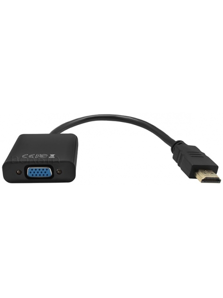 адаптер Cablexpert HDMI>VGA 19M/15F 