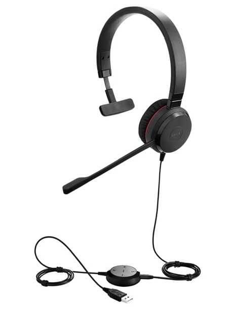 Гарнитура для софтфона Jabra Evolve 30 II MS Mono USB, Jack 3.5 мм 