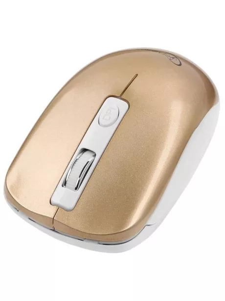 бесшумная беспроводная мышь Gembird MUSW-400 pink gold