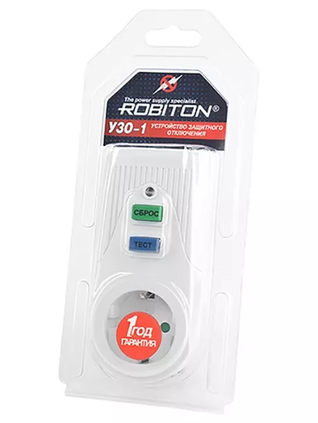 автоматический выключатель Robiton УЗО-1 белый