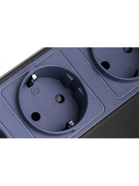 сетевой фильтр на 6 розеток Bestek EU power strip  MRJ6404 black blue