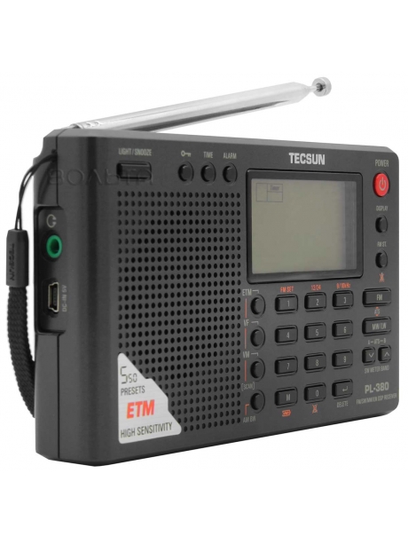 цифровой радиоприемник с хорошим приемом Tecsun PL-380 (export version) black