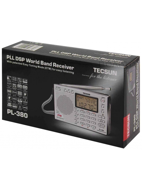 цифровой радиоприемник с хорошим приемом Tecsun PL-380 (export version) black