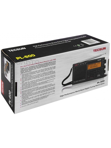Цифровой всеволновый радиоприемник Tecsun PL-600 (export version) black