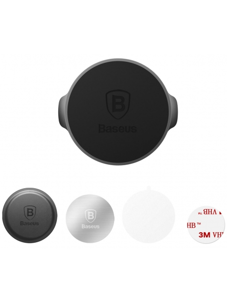 магнитный держатель на липкой ленте Baseus Magnetic Small Ears Series black