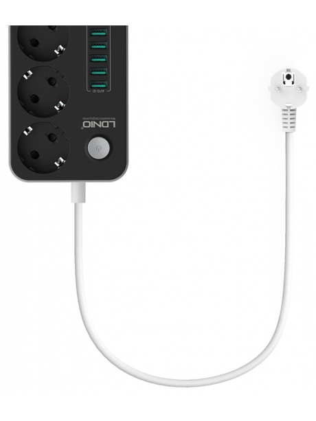 сетевой фильтр с USB LDNIO SE3631 6USB*3 розетки 1,6м grey