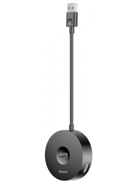 концентратор USB 3.0 Baseus round box HUB adapter black