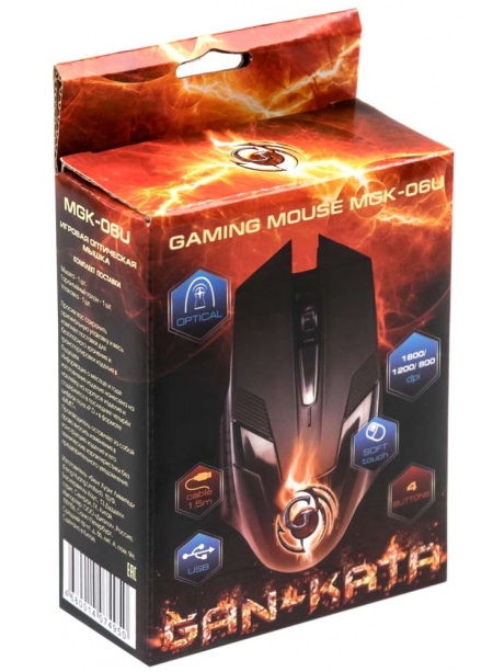 игровая мышь Dialog Gan-Kata MGK-06U black