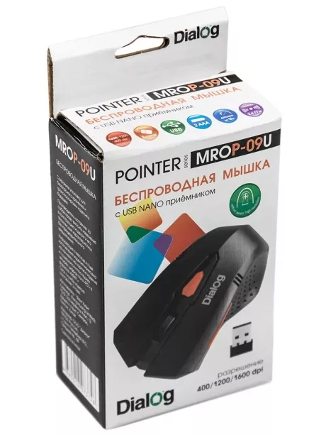 беспроводная мышь Dialog MROP-09U black
