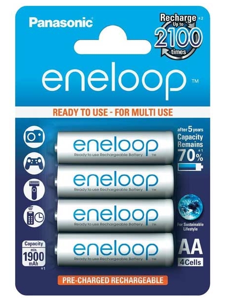 аккумулятор Panasonic 1900 mAh R6/AA Eneloop-4BL 